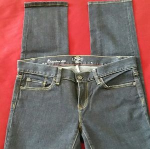 Loft modern slim jeans size 6